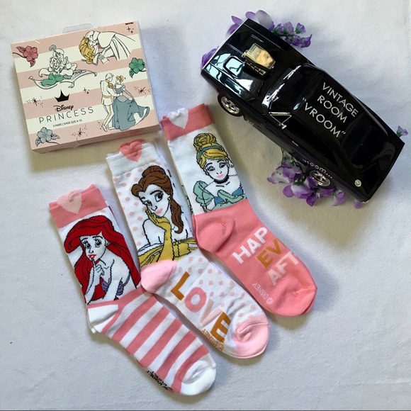 Disney Other - Disney Princess NIB Socks Girls Size 4-10 🌸HP🌸
